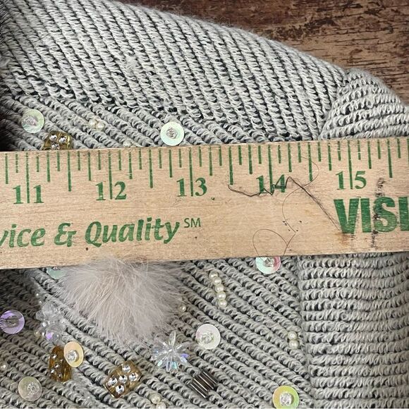 Vintage Donna Vinci Couture Two Piece‎ Embellished Skirt Suit Set Size 16 - Picture 5 of 16